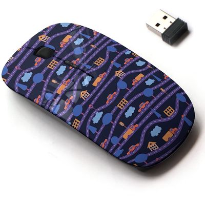 2.4G Wireless Mouse with Cute Pattern Design for All Laptops and Desktops with Nano Receiver - Childrens