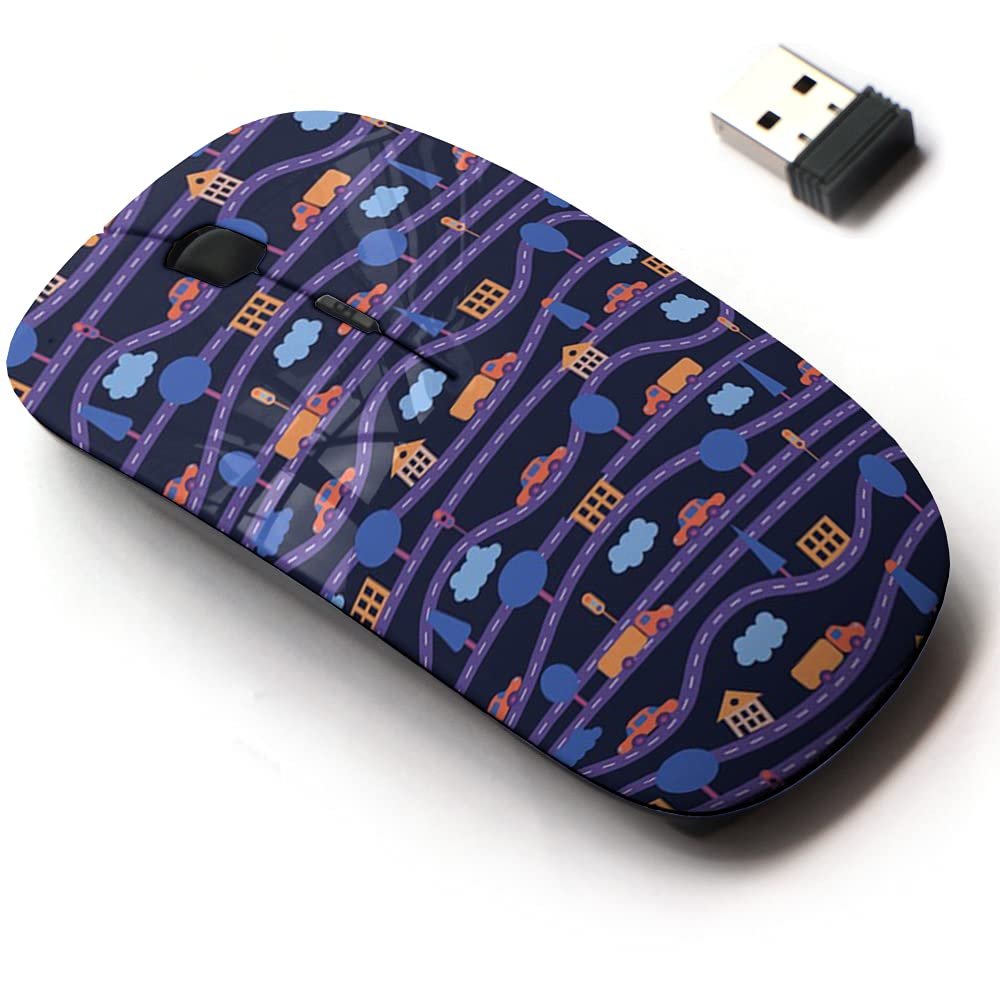 2.4G Wireless Mouse with Cute Pattern Design for All Laptops and Desktops with Nano Receiver - Childrens