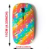 2.4G Wireless Mouse with Cute Pattern Design for All Laptops and Desktops with Nano Receiver - cat Graphic Design view 2