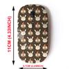 2.4G Wireless Mouse with Cute Pattern Design for All Laptops and Desktops with Nano Receiver - Christmas Cute Bunny owl view 2