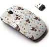 2.4G Wireless Mouse with Cute Pattern Design for All Laptops and Desktops with Nano Receiver - Chihuahua Dog Two Puppies view 1