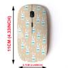 2.4G Wireless Mouse with Cute Pattern Design for All Laptops and Desktops with Nano Receiver - Cartoon Rabbits Kids view 2