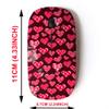 2.4G Wireless Mouse with Cute Pattern Design for All Laptops and Desktops with Nano Receiver - Beautiful Hearts view 2