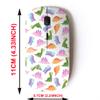 2.4G Wireless Mouse with Cute Pattern Design for All Laptops and Desktops with Nano Receiver - Baby Colorful Dinosaurs view 2