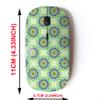2.4G Wireless Mouse with Cute Pattern Design for All Laptops and Desktops with Nano Receiver - kaleidoscopic Ornament view 2