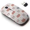 2.4G Wireless Mouse with Cute Pattern Design for All Laptops and Desktops with Nano Receiver - Cute Spring Sleeping view 1