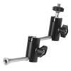 BGNing Magic Arm Camera Mount, Dual Ball Head Clamp Ball Mount Clamp Magic Arm with 1/4"-20 Thread for DSLR Camera Rig, GPS, Phone, Monitor, Video Light (Type 2) view 2