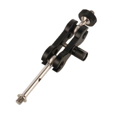 BGNing Magic Arm Camera Mount, Dual Ball Head Clamp Ball Mount Clamp Magic Arm with 1/4"-20 Thread for DSLR Camera Rig, GPS, Phone, Monitor, Video Light (Butterfly Clip 2)