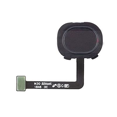 Back Home Button Touch ID Key Fingerprint Sensor Flex Cable for Samsung Galaxy M20 M205F - Black
