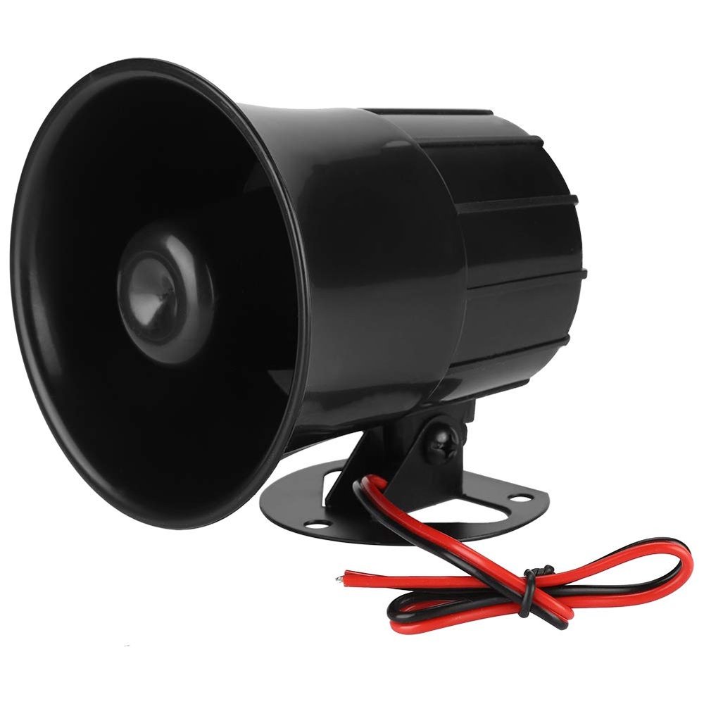 ES-626 Alarm Siren with 12V Treble Speaker, Durable ABS Shell, Easy Installation, Versatile for Gas Leak & Perimeter Security