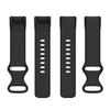 Bands Compatible with Fitbit Charge 5 Band Soft Silicone Waterproof Adjustable Sport Watch Strap Replacement Wristbands for Charge 5 Advanced Fitness & Health Tracker Band Accessories (Black, Small) view 3
