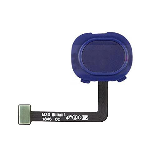 Back Home Button Touch ID Key Fingerprint Sensor Flex Cable for Samsung Galaxy M20 M205F - Blue