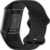 Bands Compatible with Fitbit Charge 5 Band Soft Silicone Waterproof Adjustable Sport Watch Strap Replacement Wristbands for Charge 5 Advanced Fitness & Health Tracker Band Accessories (Black, Large) view 4