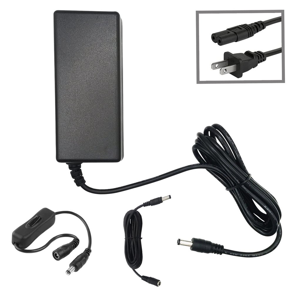 MyVolts 12V Power Supply Adaptor Compatible with Headrush MX5 Effects Pedal - US Plug - with Extension and Inline Switch