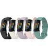 Bands Compatible with Fitbit Charge 5 Fitness Watch Replacement Charge 5 Watch Band Adjustable Bracelet Accessory Strap for Charge 5 Wristbands W/Metal Buckle Women Men (5ColorsB, Large) view 1