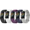 Bands Compatible with Fitbit Charge 5 Fitness Watch Replacement Charge 5 Watch Band Adjustable Bracelet Accessory Strap for Charge 5 Wristbands W/Metal Buckle (5ColorsA, Small) view 1