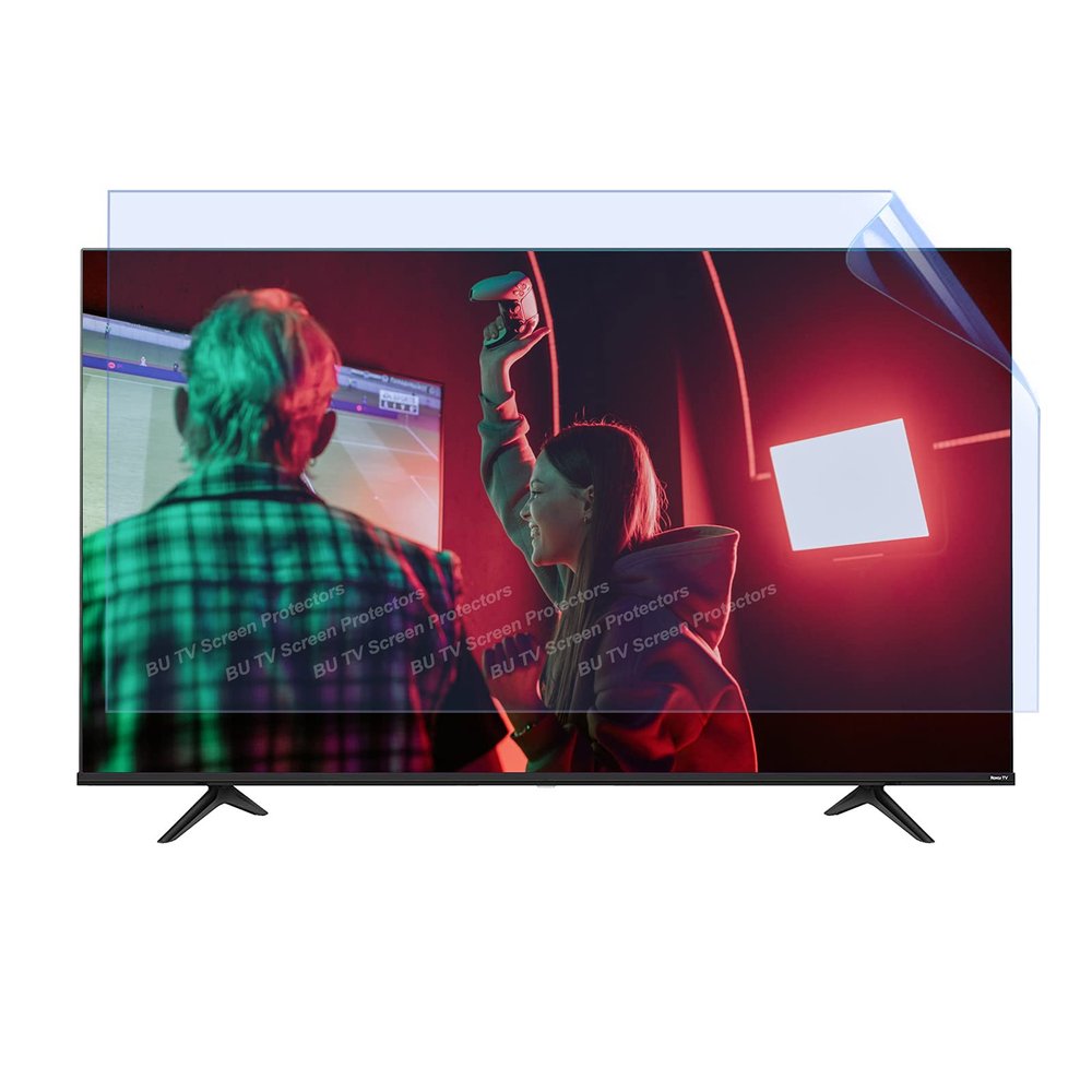Anti Scratch TV Film for 48-75 Inch - Anti Glare Screen Protector/Anti-UV/Frosted Film for LCD, LED, 4K OLED & QLED HDTV Displays,55" 1221 * 689