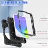 2021 New iPad mini6 case 6th Generation 8.3 inch Detachable Shoulder Strap 360 rotatable Hand Strap Kickstand Pencil Holder Pencil Charging Shockproof Silicone (iPadmini6, Black) view 3