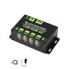 Industrial Grade USB HUB, with Metal Case, Extending 4X USB 2.0 Ports, ESD Protection, Support Multiple OS, Plug & Play view 3