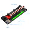 Sata Cable Ver12 Pro PCIE Riser 1x to 16x Graphic Extension with 3528 Colorful Flash LED for Bitcoin GPU Mining Powered Riser Adapter Card view 4