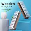 AOJUE 20 Slots Wooden Memory USB Flash Disk Card Case, TF Card Box and Micro SD Drive Card Holder Desk, U-Shield Memory Storage Racks view 3