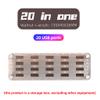 AOJUE 20 Slots Wooden Memory USB Flash Disk Card Case, TF Card Box and Micro SD Drive Card Holder Desk, U-Shield Memory Storage Racks view 4