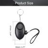 Auniwaig Safe Sound Personal Alarm Keychain 120DB Personal Security Alarm with LED Lights Emergency Safety Alarm for Women, Men, Children, Elderly, Cool Black 4 Pack view 2