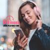 KVIDIO Bluetooth Headphones Over Ear, 65 Hours Playtime Wireless Headphones with Microphone, Foldable Lightweight Headset with Bass and Stereo Sound Low Latency for Travel Work Cellphone view 2