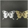 2pcs Metal Butterfly Badge Chrome Decal Logo Signs Mobile Phone Cellphone Laptop Ipad Case Cover Box Skin Stickers (Gold) view 2