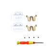 Adhiper Replacement Headband Hinge Clip Cover + Pin Repair Parts Kits Compatible for Solo3 Wireless Solo2 Wireless Over-Ear Headphones (White) view 1