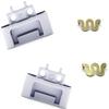Adhiper Replacement Headband Hinge Clip Cover + Pin Repair Parts Kits Compatible for Solo3 Wireless Solo2 Wireless Over-Ear Headphones (White) view 2