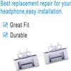 Adhiper Replacement Headband Hinge Clip Cover + Pin Repair Parts Kits Compatible for Solo3 Wireless Solo2 Wireless Over-Ear Headphones (White) view 4