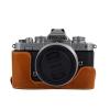 MUZIRI KINOKOO ZFC Half Case PU Leather Half Body Bottom Case - Compatible for NIKON Z fc Zfc with Bottom Opening Design - Brown view 1