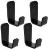 DOITOOL 2 Sets Hockey Stick Display Holder Horizontal Golf Club Display Rack Wall Mount Ski Poles Stands Hanger for Home Office Wall Black view 1