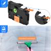 GREENCYCLE Compatible for Brother TZe-635 TZe635 TZ635 TZ-635 12mm 0.47 Inch 1/2" White on Orange Laminated AZE Label Tape for PTD210 D200 D400AD D600 PT-H100 PTH110 PT1290 PT-1230PC PTP700BT, 40 Pack view 3
