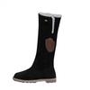 Bcshiye Women's Mid Calf Winter Snow Boots Chunky Low Heel Round Toe Warm Ankle Booties Lined Knee High Boots view 3