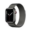 Apple Watch Series 7 [GPS + Cellular 41mm] Smart Watch w/Graphite Stainless Steel Case with Graphite Milanese Loop. Fitness Tracker, Blood Oxygen & ECG Apps, Always-On Retina Display, Water Resistant view 1