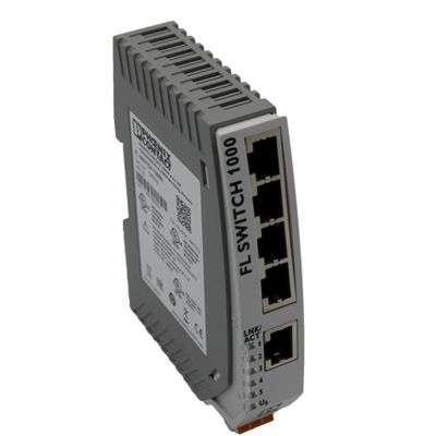 PHOENIX CONTACT 1085039, Industrial Ethernet Switch, 5 Ports, Unmanaged, FL 1005N Switch