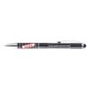 DISCOUNT PROMOS 50 Twist Action Metal Stylus Pens Pack - Customizable Text, Logo - Two in One, Smooth, Black Ink - Black view 1