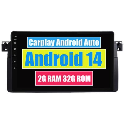 RoverOne Car Stereo Radio for BMW 3 Series E46 M3 318i 320i 325i 328i Android Multimedia Player GPS Navigation Touch Screen Bluetooth WiFi DSP CarPlay Android Auto