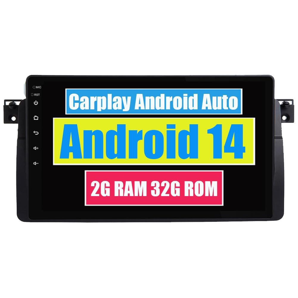 RoverOne Car Stereo Radio for BMW 3 Series E46 M3 318i 320i 325i 328i Android Multimedia Player GPS Navigation Touch Screen Bluetooth WiFi DSP CarPlay Android Auto