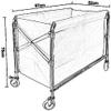 SGSG W?schekorbwagen W?schesortierwagen mit Rollen Kommerzieller W?schekorbwagen mit abnehmbaren Taschen fr Hotels view 4