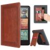 CoBak Case with Stand for Kindle Paperwhite 12th Gen 2024 Released (7") & Kindle Colorsoft Signature Edition - Durable PU Leather Cover with Auto Sleep Wake, Card Slot, Hand Strap Feature, Vintage view 1