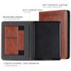 CoBak Case with Stand for Kindle Paperwhite 12th Gen 2024 Released (7") & Kindle Colorsoft Signature Edition - Durable PU Leather Cover with Auto Sleep Wake, Card Slot, Hand Strap Feature, Vintage view 3