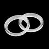 X AUTOHAUX 2Pcs 1 Inch Car Speaker Spacer Ring Transparent Acrylic view 4