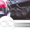 X AUTOHAUX Pair Car White Clear Speaker Spacer Ring Mounting Plate 48mm ID view 2