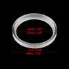 X AUTOHAUX Pair Car White Clear Speaker Spacer Ring Mounting Plate 48mm ID view 3