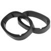 X AUTOHAUX 2Pcs Universal Speaker Spacer Mounting Ring Adapter for 6"x9" Speaker Plastic 46mm Thickness Black Hollow view 1