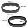 X AUTOHAUX 2Pcs Universal Speaker Spacer Mounting Ring Adapter for 6"x9" Speaker Plastic 46mm Thickness Black Hollow view 2