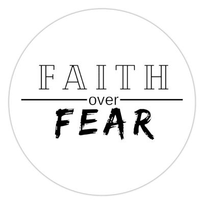 100 Pcs Halloween Stickers for Faith Over Fear Stickers Halloween decorations Stickers for Envelope Seals Candy Halloween Party Decorations